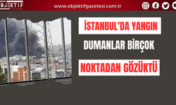 İstanbul'da yangın dumanlar birçok noktadan gözüktü