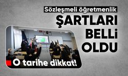 Sözleşmeli öğretmenlik şartları belli oldu