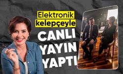 Elektronik kelepçeyle canlı yayın yaptı