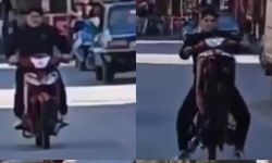Mersin'de motosikletin önünü kaldırdı, 41 bin TL ceza yedi