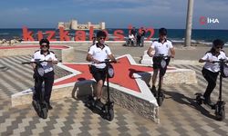 Kızkalesi sezona hazır: Scooterlu plaj polisleri de göreve başladı