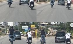 Mersin'de motosiklet sürücüsü ölüme davetiye çıkardı...