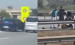 Mersin'de otoyolda sürücü önce dövüldü sonra suyla ayıtılmaya çalışıldı
