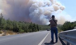 Mersin'deki orman yangını, evler tedbiren boşaltılmaya başlandı