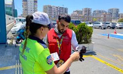 Mersin'de motokuryelere trafik eğitimi