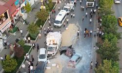 Bitlis’teki 9 araçlı zincirleme kaza havadan görüntülendi: Ortalık savaş alanına döndü
