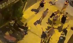 Taksim’de bir kişi 8 transın saldırısına uğradı: O anlar kamerada