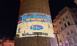 A Milli Erkek Basketbol Takımı'nın final maçı heyecanı GalataKulesi'nde yaşandı