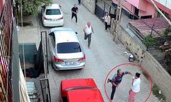 Kaçan şahsı tutmaya çalışan kadın yumruk yedi