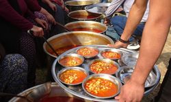 Yörük köyünde imece usulü yöresel yemeklerle gastronomi şenliği