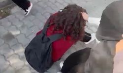 Balıkesir'de okul yakınında kız öğrencilerin kavgası kameraya yansıdı