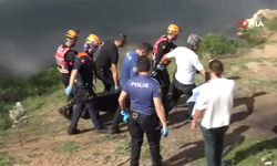 Su teresi toplarken, otlara takılmış şekilde c*set buldular