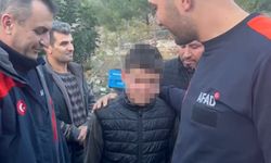 Haber alınamayan çocuğu AFAD ekipleri buldu
