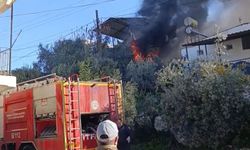 Yangında engelli çocukları bulunan ailenin evi küle döndü