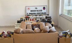 Mersin'de Jandrma'dan kaçak makaron operasyonu