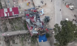 Adana'da gergin yıkım: Dükkanlar yakıldı, bir kişi kendine zarar verdi