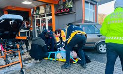 Sürücü direksiyon hakimiyetini kaybetti, yaşlı yayaya çarptı