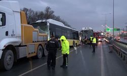 Başakşehir'de 3 İETT otobüsü çarpıştı, 5 yolcu yaralandı