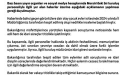 Mersin'de yaşanan şiddet haberlerine ilişkin Bakanlıktan açıklama