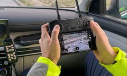 Mersin'de drone destekli trafik denetimi
