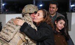 Tunceli'de nöbetteki askere yeni yıl sürprizi