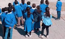 Jandarma ile öğrenciler, yıpranmış Türk bayrağını yenilediler