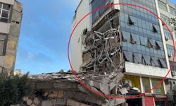 Anne ile kızı, çöken binadan savrulan beton parçalarından kaçarak kurtuldu