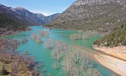 Antalya-Konya karayolunda son durum dron ile görüntülendi: 4 kilometrelik kısım sular altında