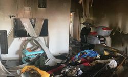 Klimadan çıkan yangın ekiplerin müdahalesiyle söndürüldü