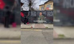 Samsunda duygulandıran görüntüler: Şehit Gökhan Bayram’ın anısına grafiti yaptı
