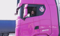 Avrupa yollarında bir Türk kadını: Pembe tırı ile sınırları aşıyor!