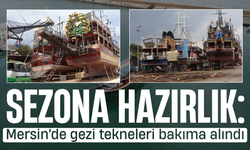 Turizm sezonu öncesi gezi tekneleri bakıma alındı