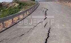 Tömük Mahallesi’nde yeni dökülen asfalt çatladı, vatandaş tepki gösterdi