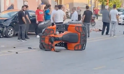 Mersin'de otomobille çarpışan ATV'nin sürücüsü yaralandı