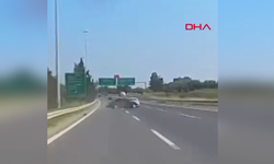 Kask Kamerası Kayıttaydı: Otoyoldaki Kaza Anbean Görüntülendi
