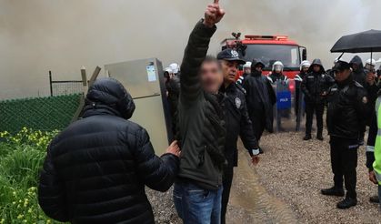 Adana'da yıkım gerginliği: Evini yaktı, gözaltına alındı