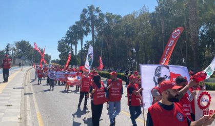 1 Mayıs İşçi Bayramı Mersin’de coşkuyla kutlandı
