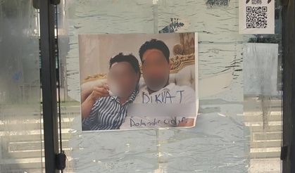 Otobüs durağına asılan "Dikkat, dolandırıcıdır" yazılı fotoğraf karesi görenleri şaşırttı