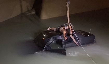 Silifke’de otomobil dereye uçtu: 1 yaralı