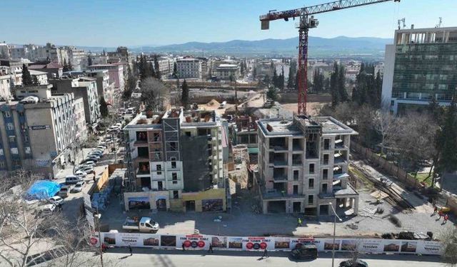 Kahramanmaraş'ta kentsel tasarım projesi inşası hızla devam ediyor