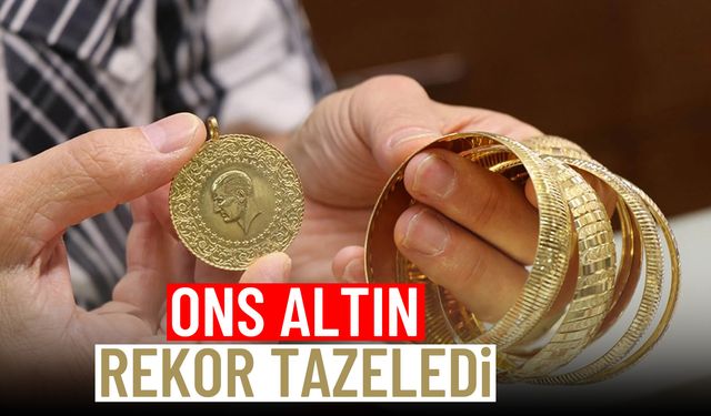 Ons altın rekor tazeledi