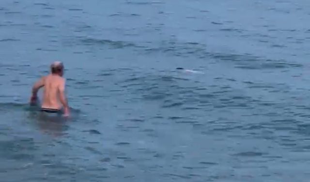 Erdemli Sahilinde denizde boğulan şahıs ağır yaralı halde bulundu