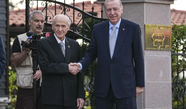 Cumhurbaşkanı Erdoğan, MHP Genel Başkanı Bahçeli ile bir araya geldi