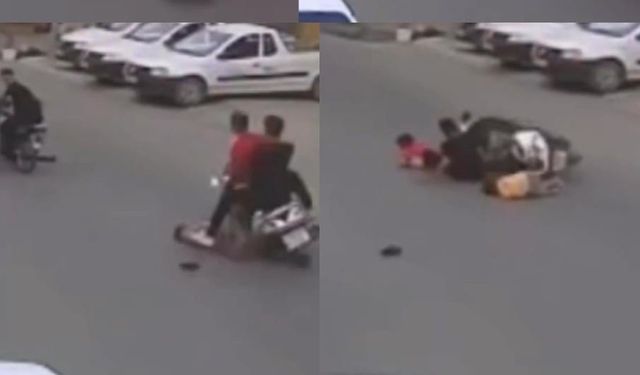Mersin'de yola fırlayan çocuğa motosikletler çarptı