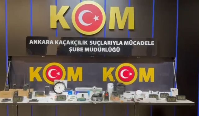 Ankara’da yasa dışı dinleme ve görüntü alma cihazları operasyonu: 1 şüpheli yakalandı