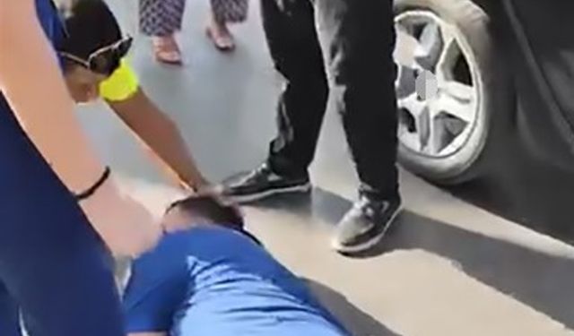 Otomobilin çarptığı polis memuru yaralandı