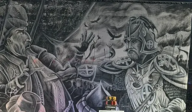 Partizan-Fenerbahçe Beko maçında skandal pankart