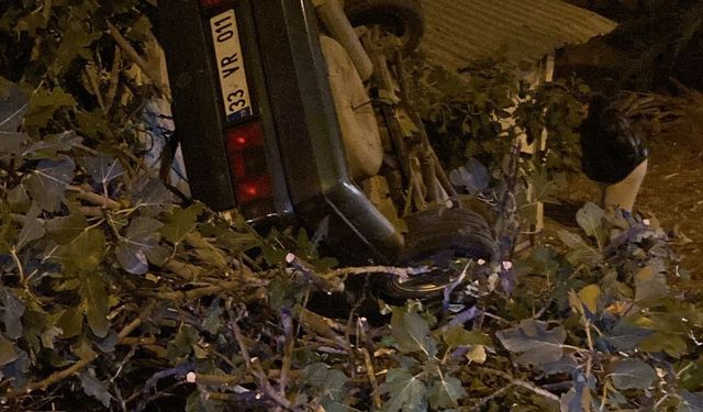 Otomobil takla atıp, eve çarptı sürücü hayatını kaybetti