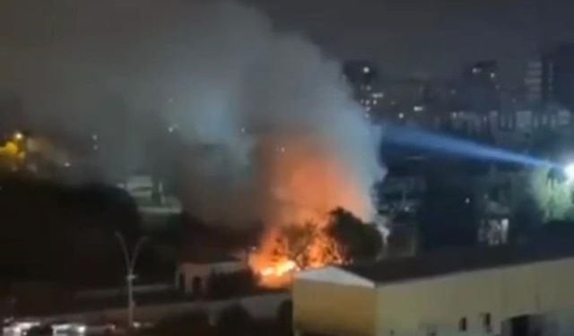 Adana’da düşen yıldırımlar yangına neden oldu