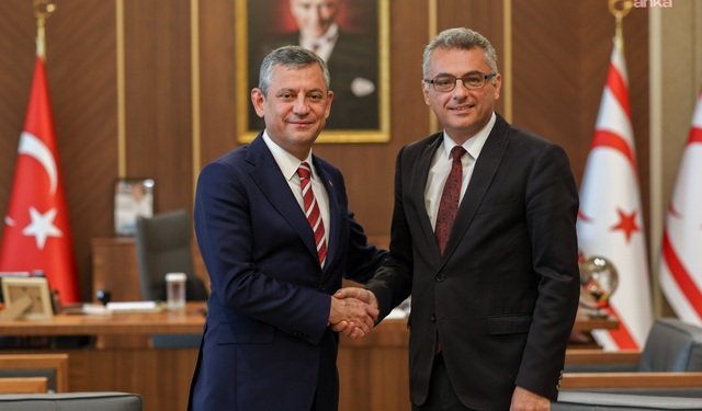 Özgür Özel, KKTC Cumhurbaşkanı Tufan Erhürman’ı ziyaret etti